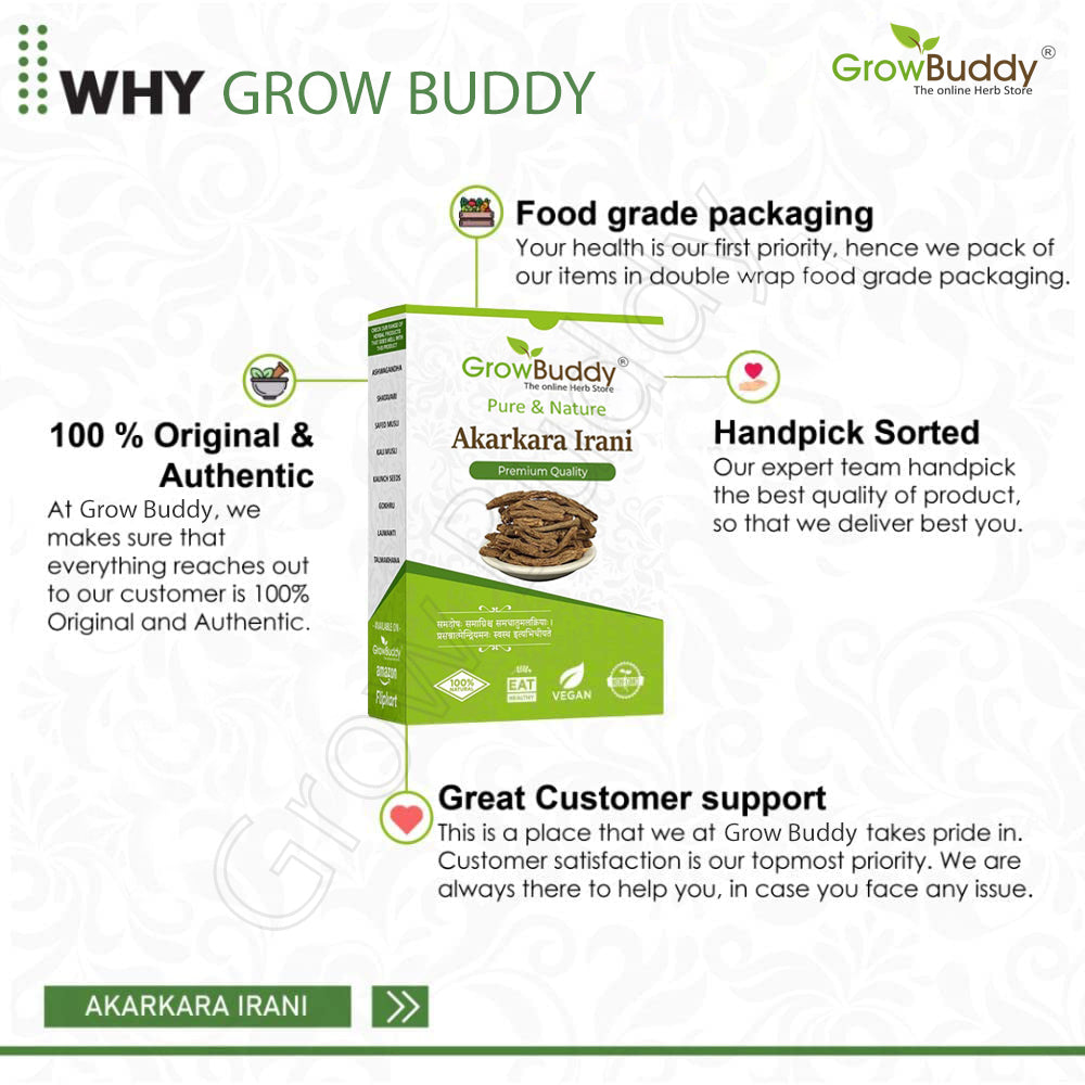 GrowBuddy Original Akarkara Powder | Anacyclus Pyrethrum (25 grams)