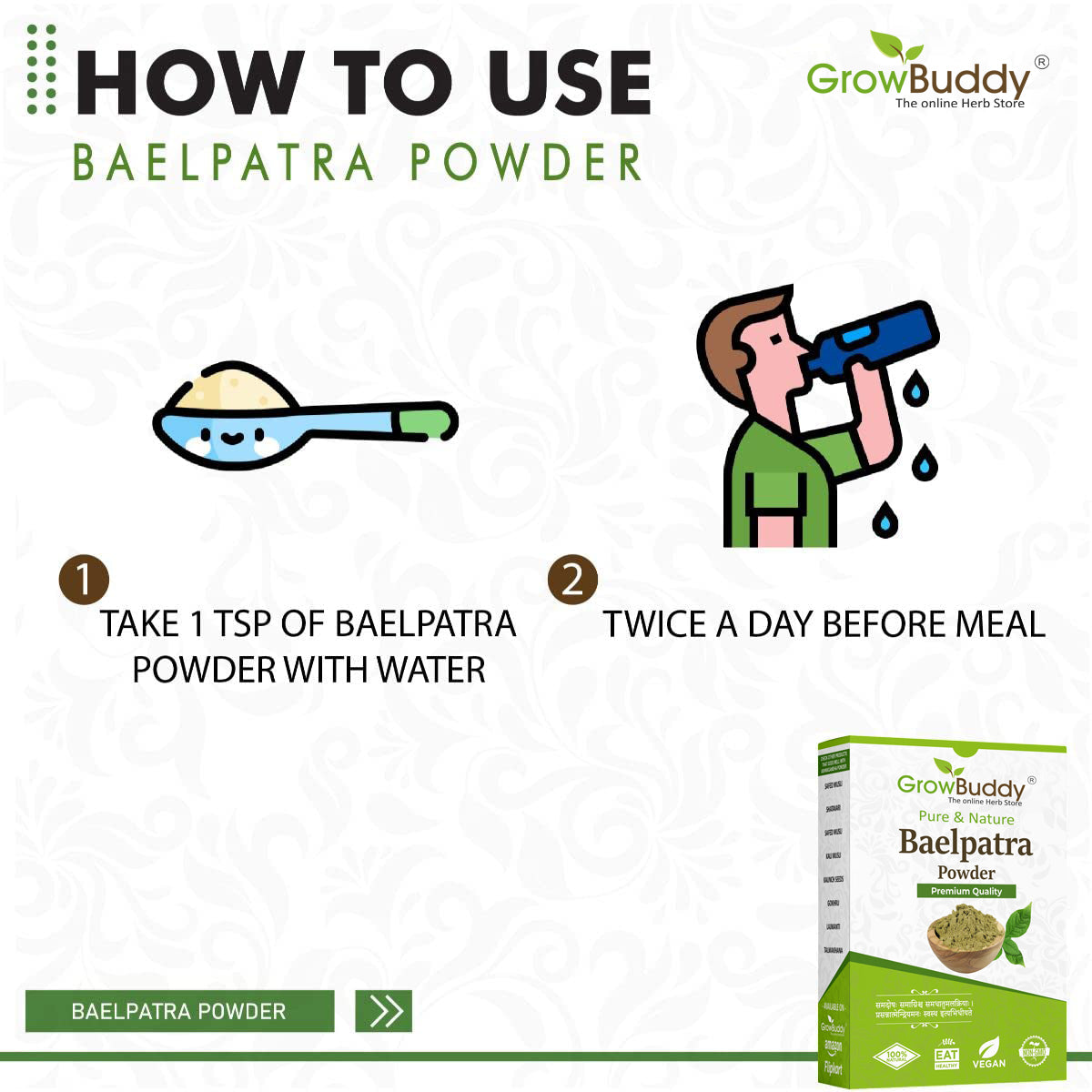 GrowBuddy Baelpatra Powder - 200 g