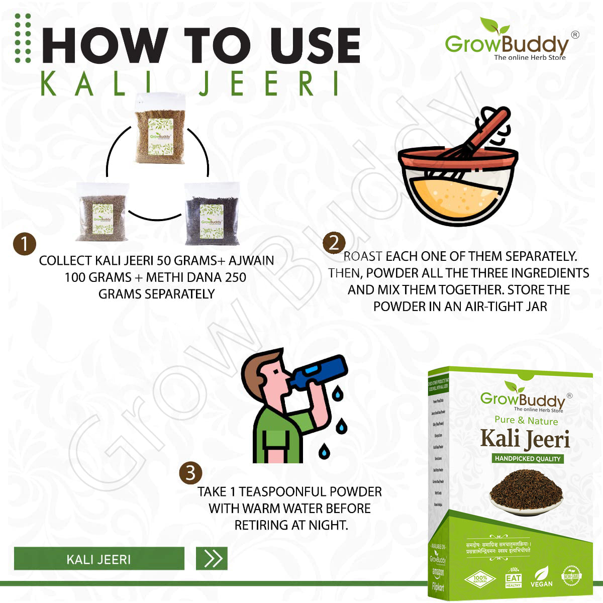 GrowBuddy Original Kali Jeeri - 100 grams