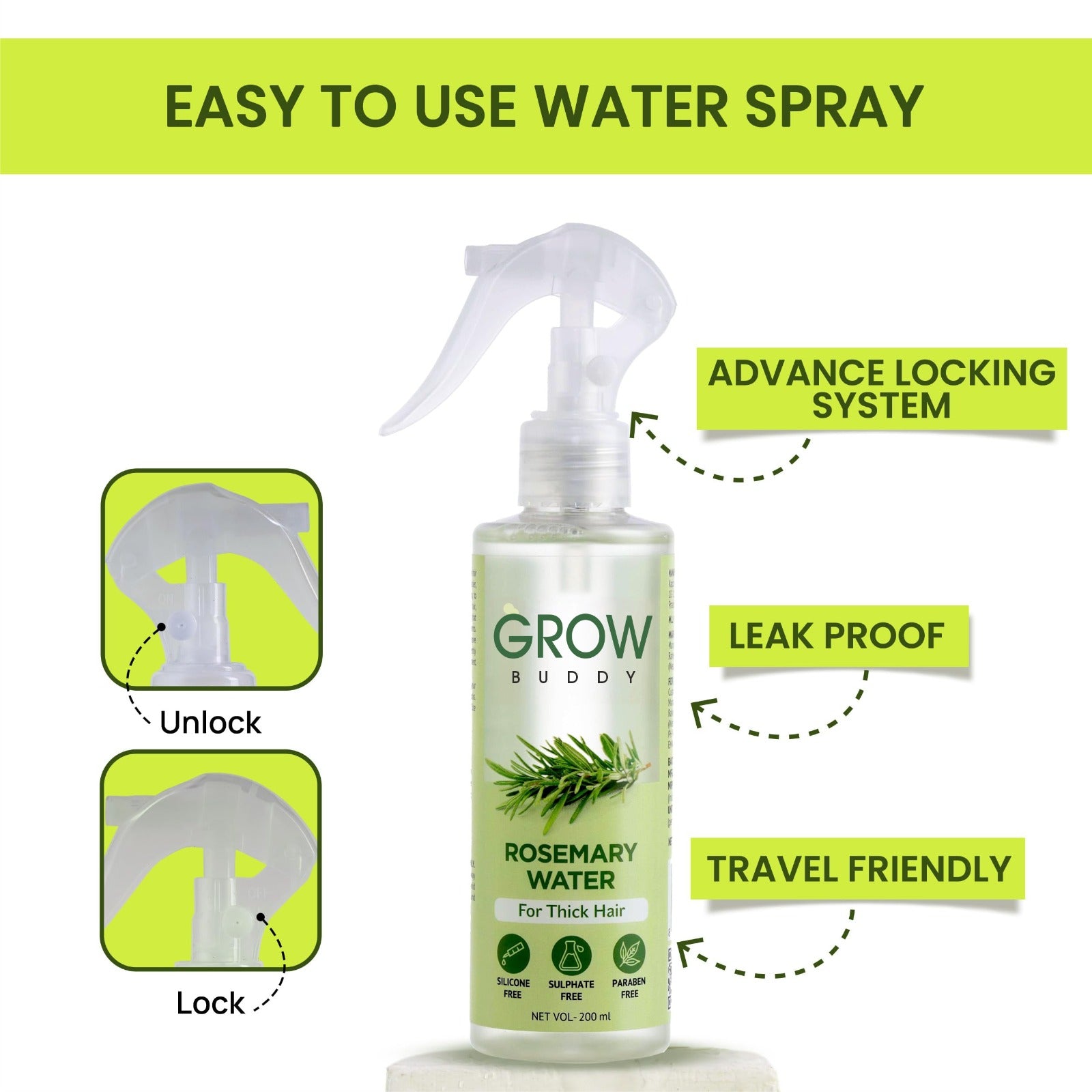 Rosemary Water, Hair Spray For Regrowth Buy 1 Get 2 Free
